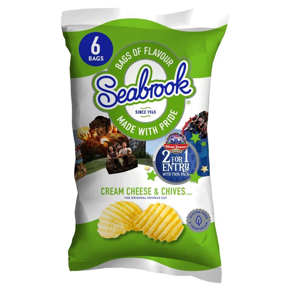 Seabrook Crinkle Crisps Ixed Case U2013 24 Pack Of 31.8g British Potato