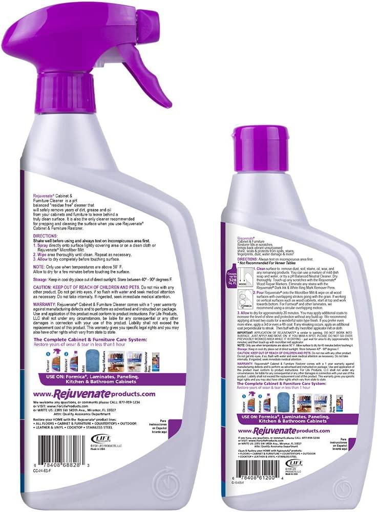 Rejuvenate and Furniture Clean & Restore Bundle 24oz Cleaner