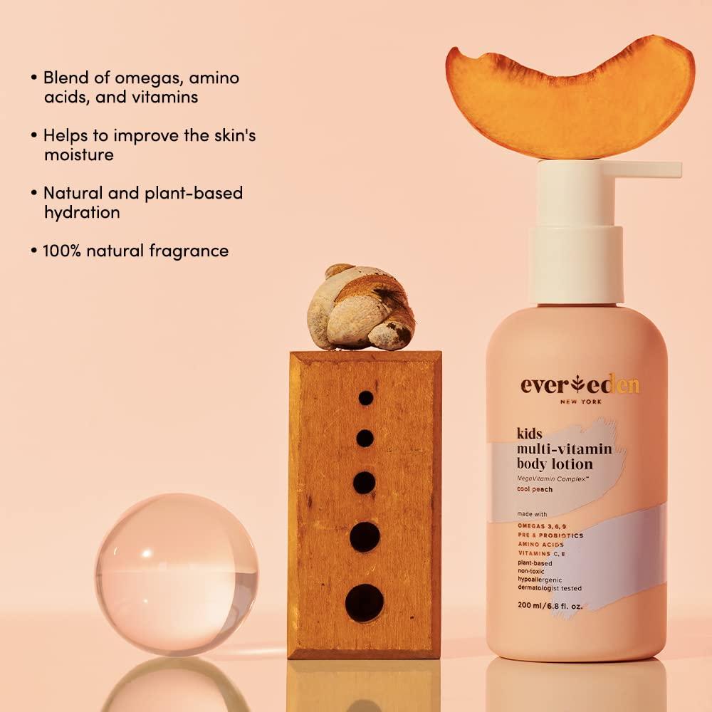 Evereden Kids Face Wash: Cool Peach, 3.4 fl oz. | Plant Based and Natural  Kids Skin Care | Non-toxic and Organic Ingredients | Multi-Vitamin Skin  Care
