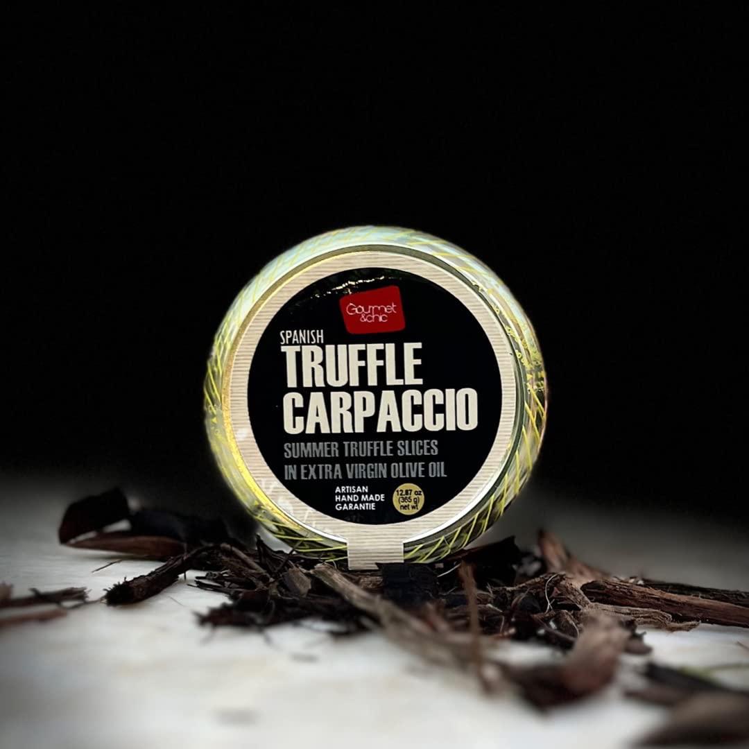 Gourmet Black Truffle Carpaccio Thin Shaved Black Truffle Slices