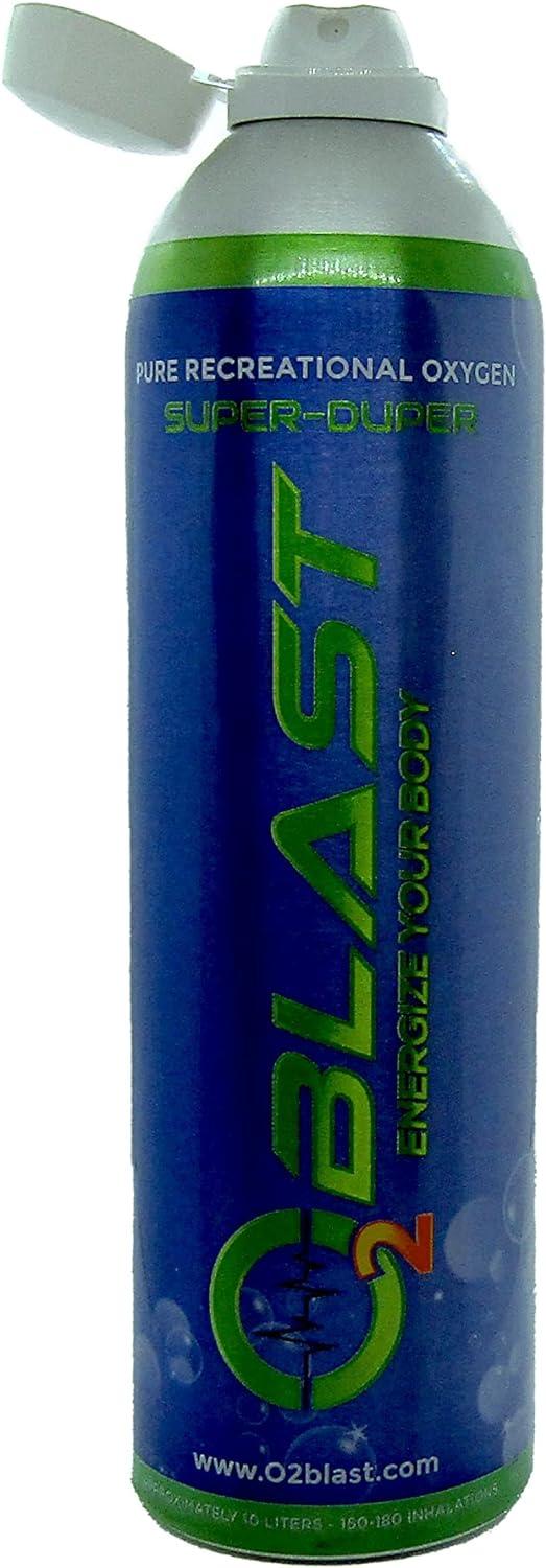 O2 Blast Oxygen Booster 10 Liter 6 Pack 99.7 Pure Oxygen Canisters