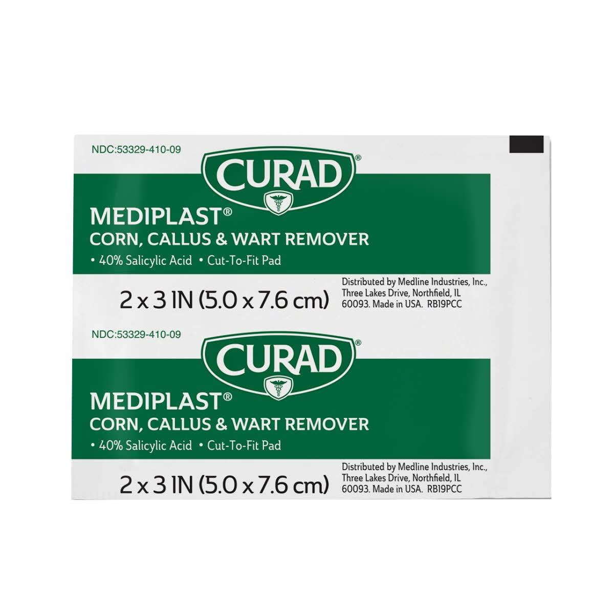 Curad Mediplast Corn, Callus, & Wart Remover, 40 Salicylic Acid Pads