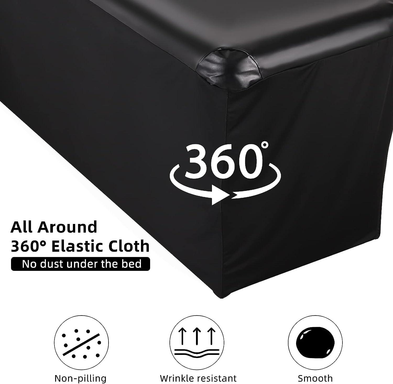 PRASNE Lash Bed Cover for Lash Extension Bed Wipeable Artificial Leather for Lash Bed Topper or