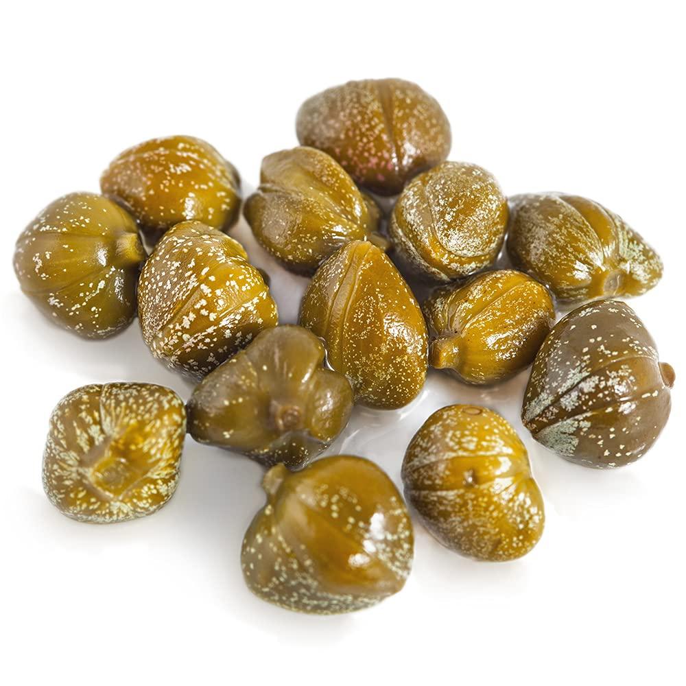 Sanniti Spanish Capers Capotes in Vinegar and Salt Brine 33.5 oz
