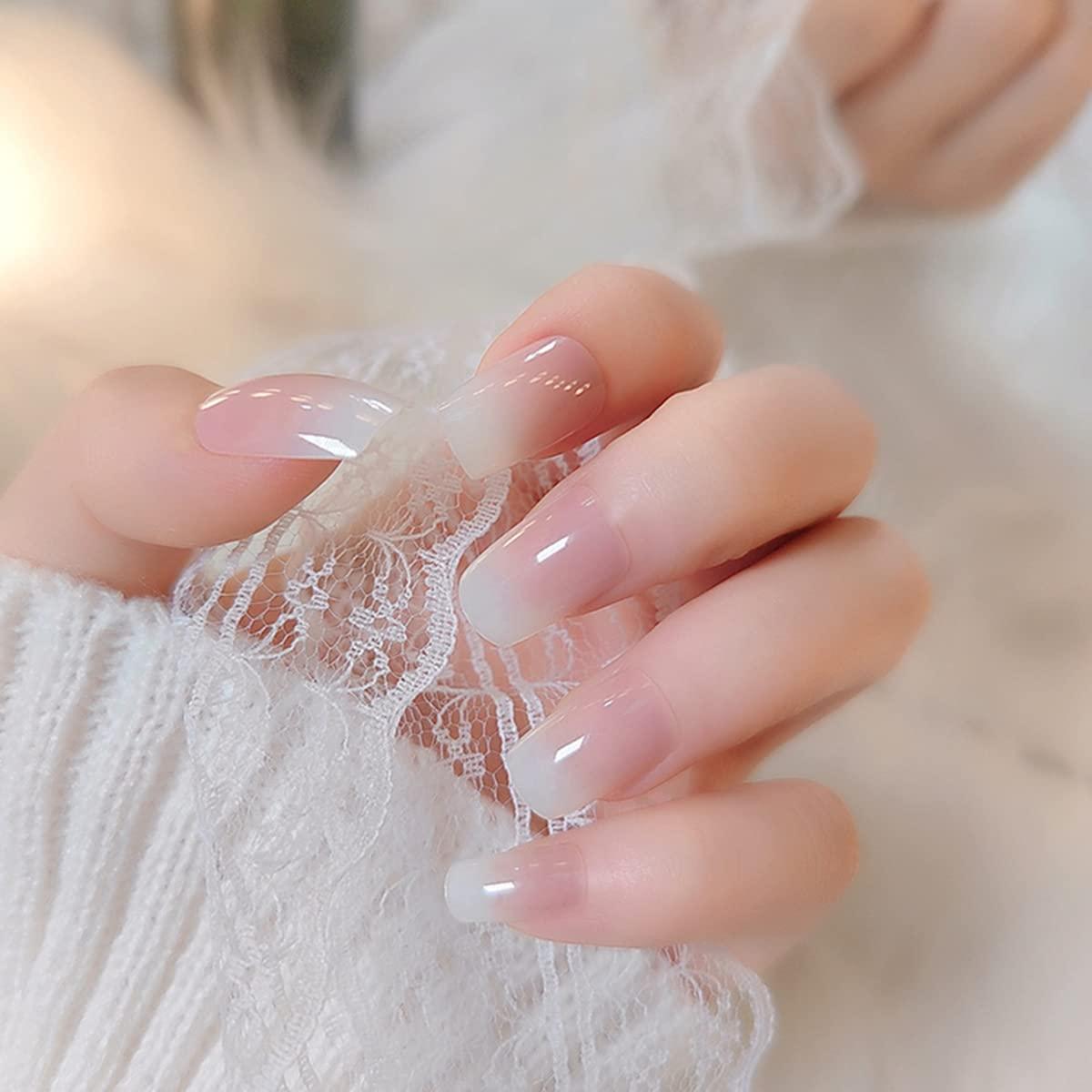 Natural acrylic nails discount