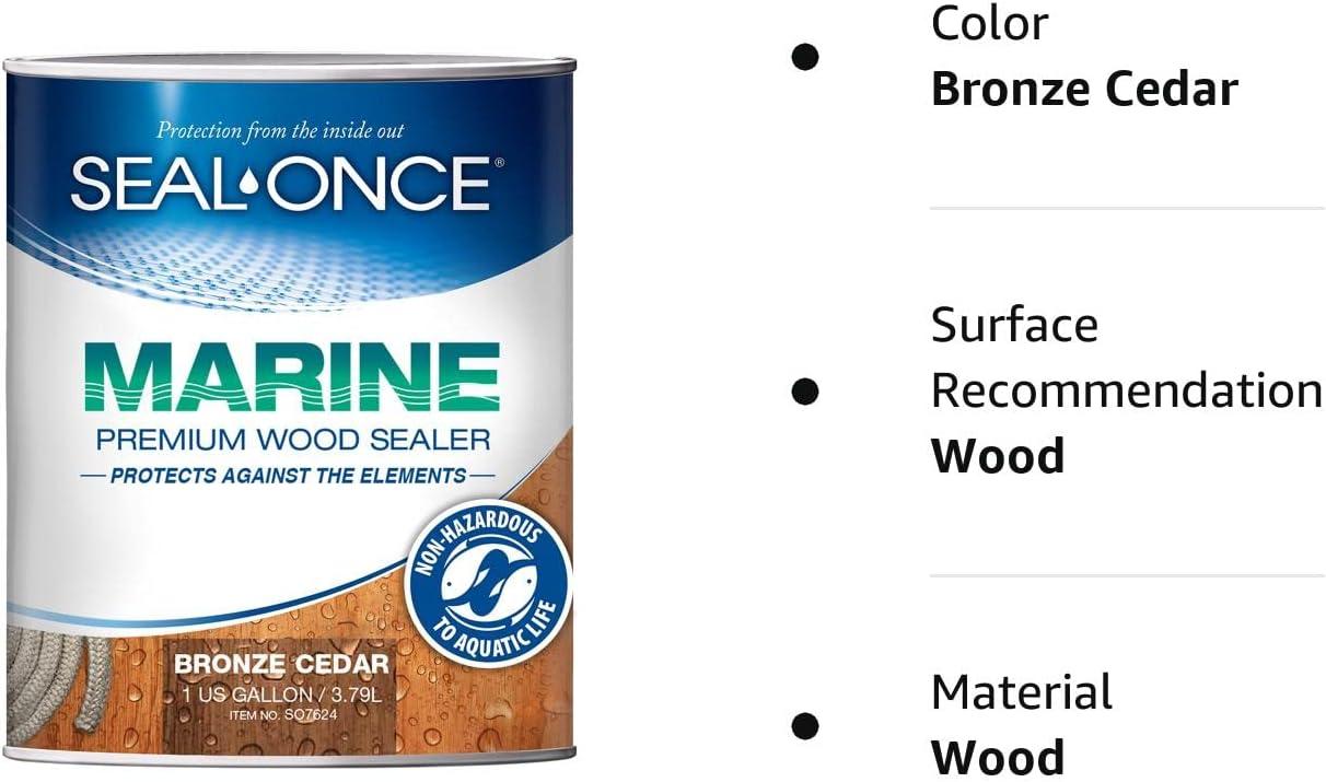 SealOnce Marine Premium Wood Sealer Waterproof Sealant Wood Stain