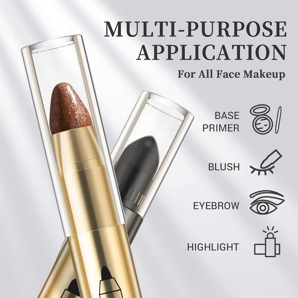 Retractable Jumbo Eyeshadow Pencil Shimmer Brown Creamy 2in1