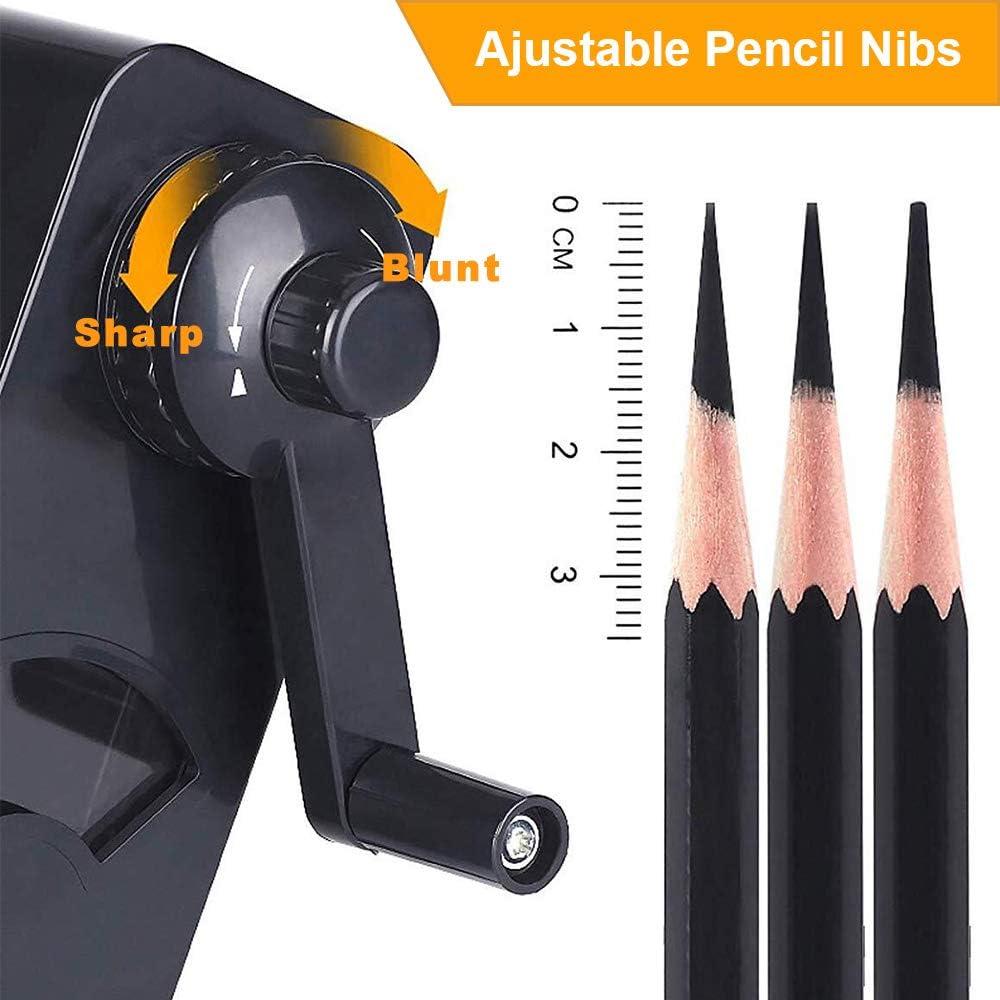Art Pencil Sharpener, AFMAT Charcoal Pencil Sharpener, Electric Long Point  Pencil Sharpener, Artists Pencil Sharpener for 6-9.6mm Large Pencils,  Rechargeable Pencil Sharpeners for Art Pencils-Blue 
