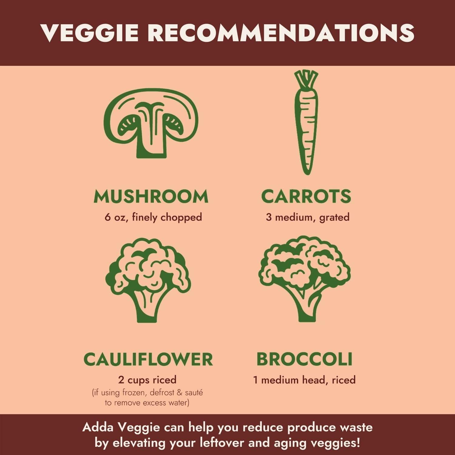 Adda Veggie PlantBased Ground Meat Alternative Veggie Burger Mix