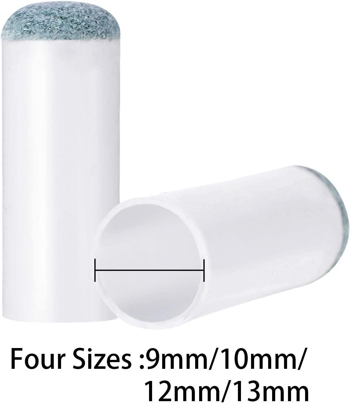 80 Pcs Assorted Size Pool Cue Tips Replacement Kit Slip On Billiard Cue