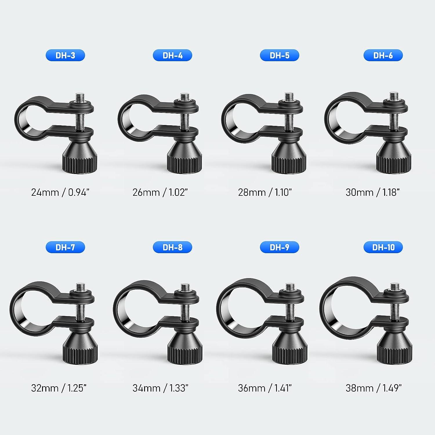 Adjustable 26mm Diving Flashlight Holder Mount for Underwater