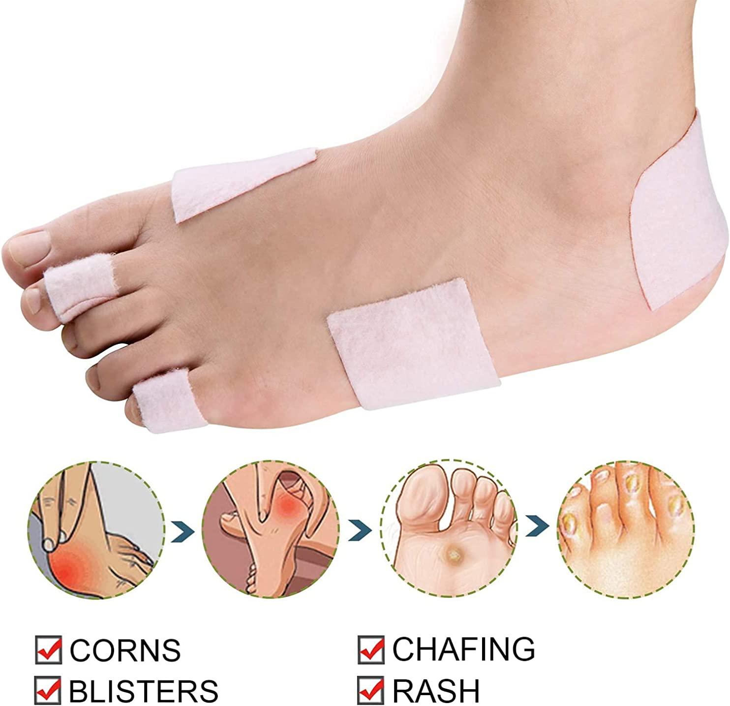Feet Blister Prevention, Adhesive Gel Blister Bandage for Heels and