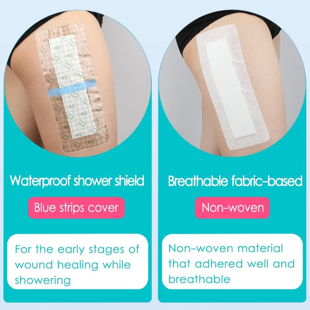 14 Pcs Waterproof Shower Protector Bandage for Knee & Hip Surgery Recovery  - 4x10 Inch Adhesive Wound Covers | Buy Now with Express International  Delivery | GoSupps.com