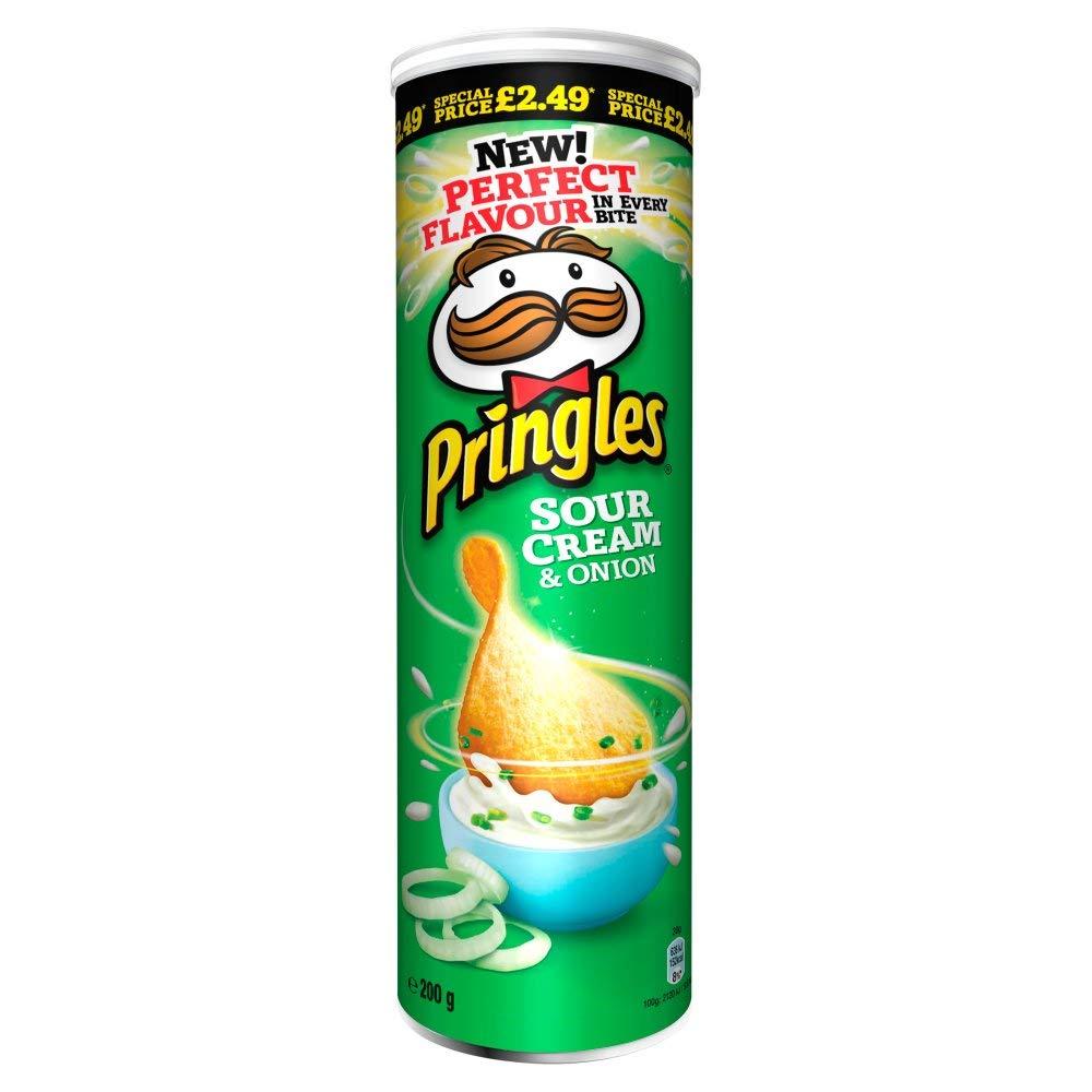 pringles Sour Cream 6x200g Tube