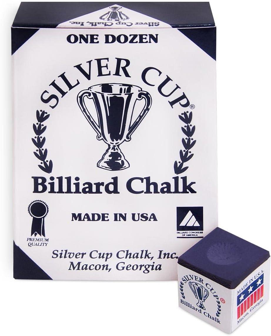 Silver Cup Billiard Chalk ONE Dozen Purple