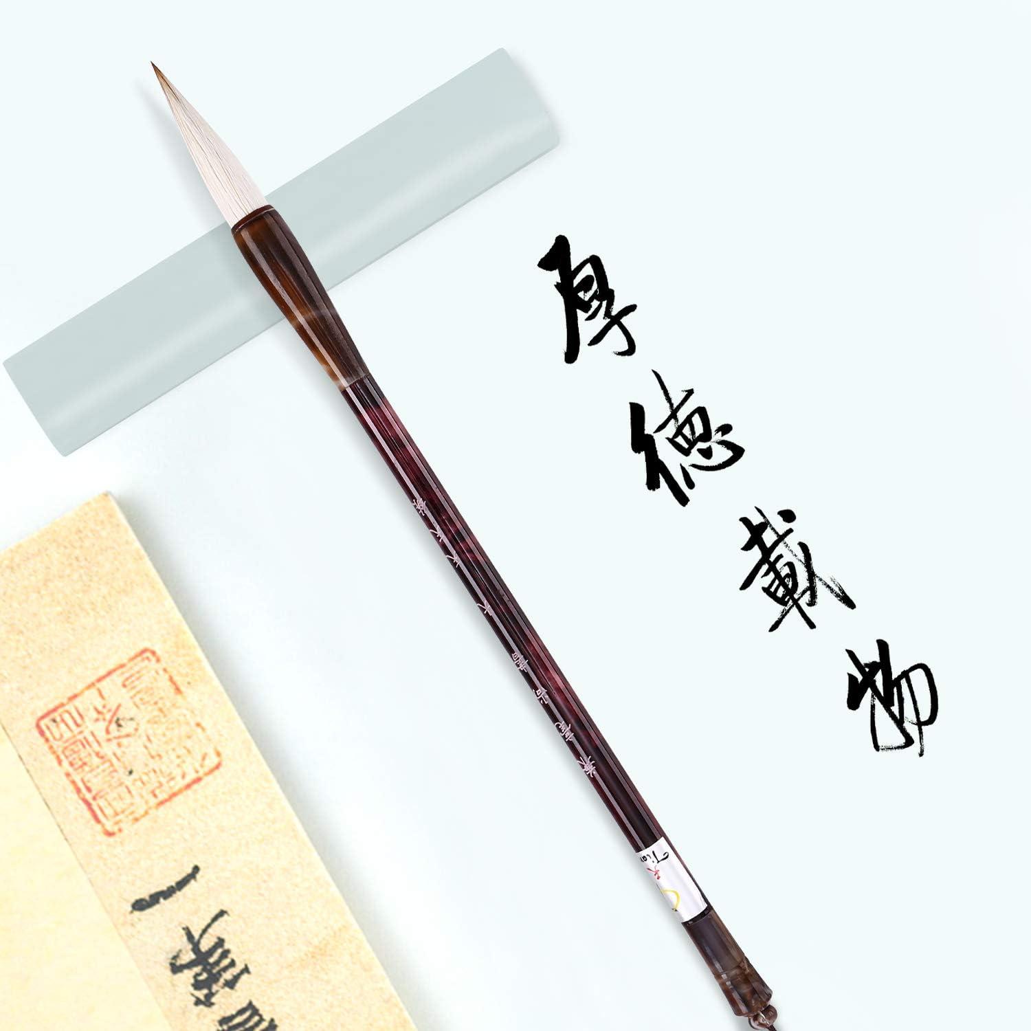 3pcs High-grade Wood Wolf hair Writing brush Chinese Calligraphy Painting  Pens 