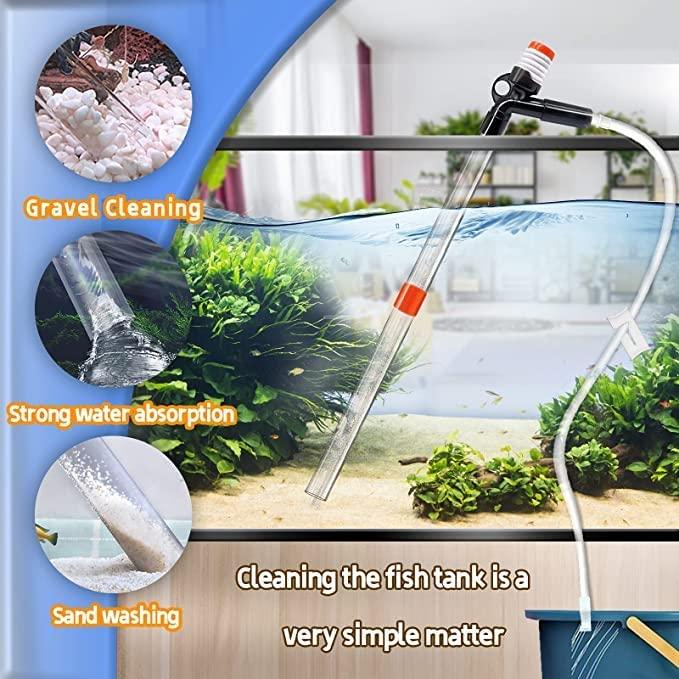 STARROADTIM Fish Tank Aquarium Gravel Cleaner Kit Long Nozzle Water