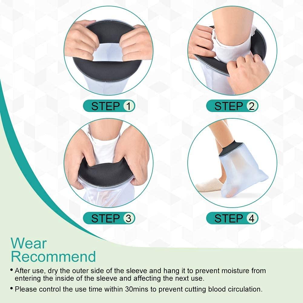 Adult Foot Cast Cover for Shower and Bath Waterproof Shower Bandage and