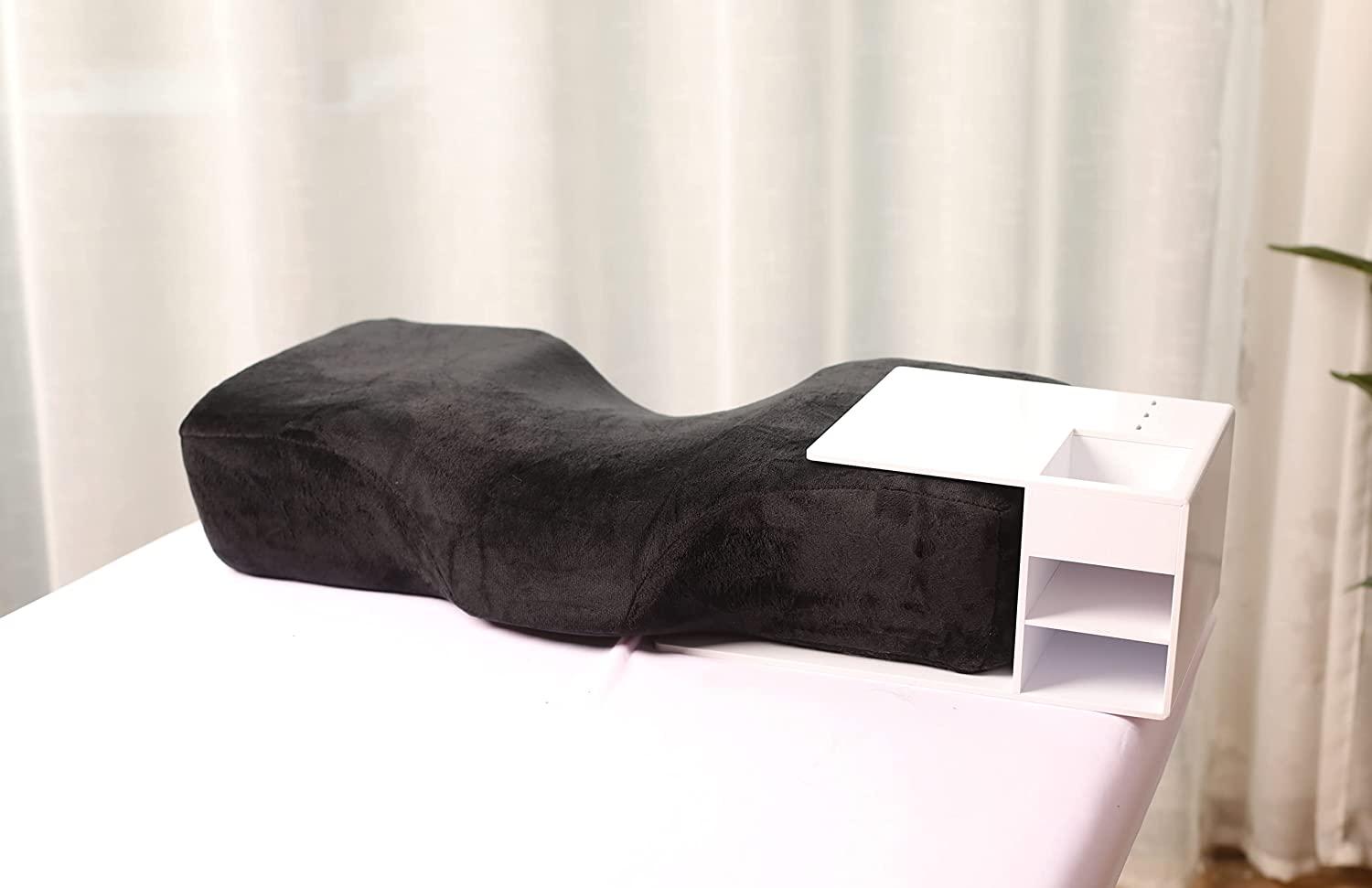 Professional White Eyelash Extension Memory Foam Pillow With Acrylic