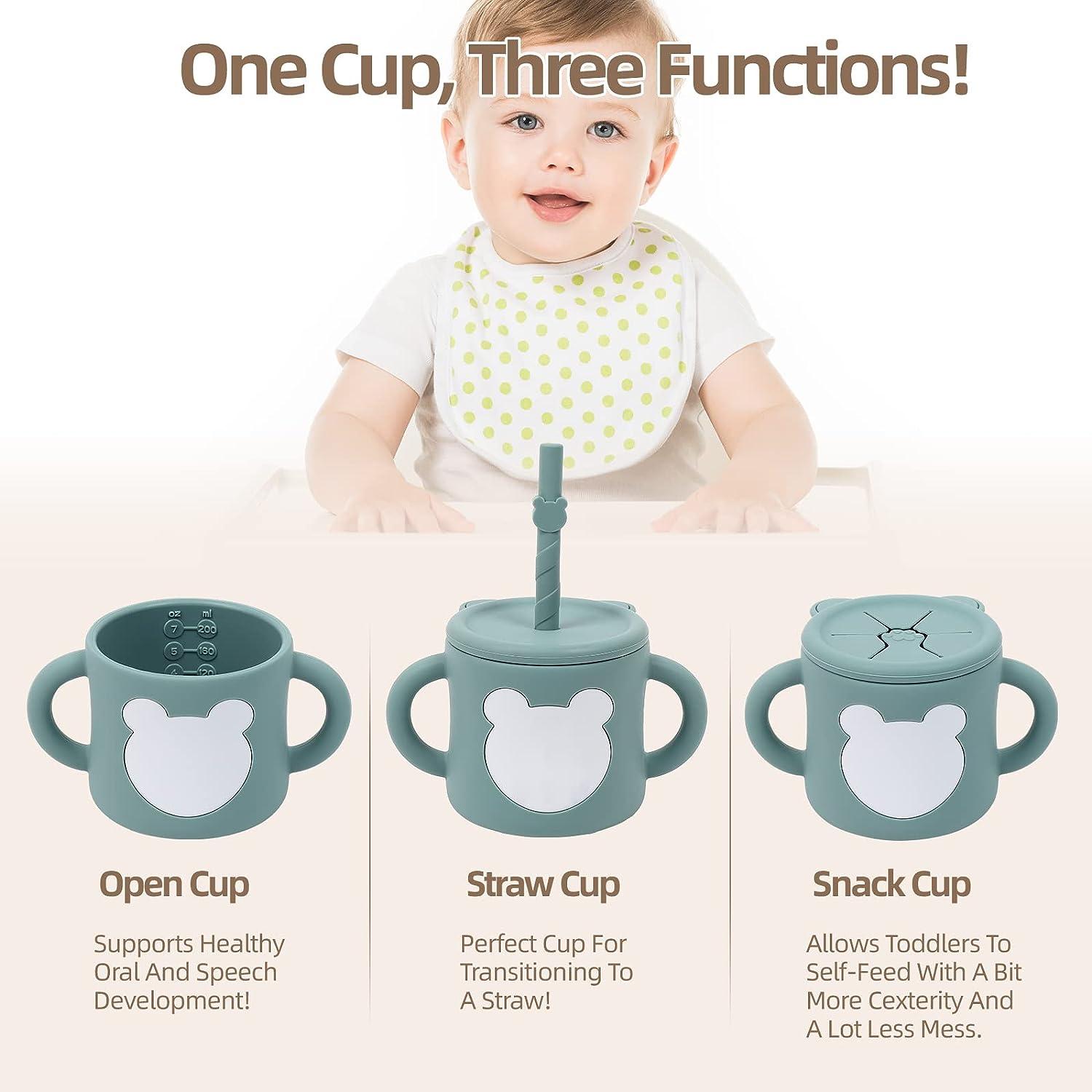ROISDIYI Silicone Sippy Cup for Baby Months OZ Spill-proof