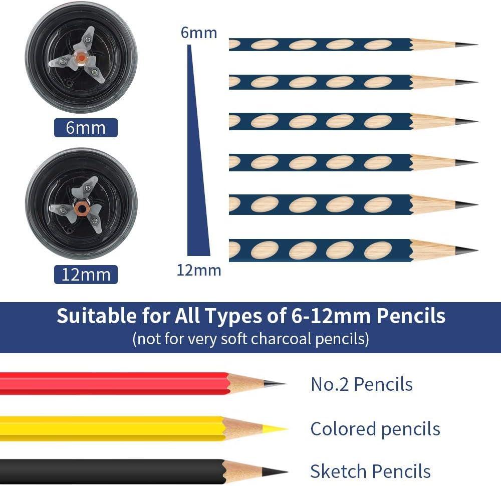 Electric Pencil Sharpener, Pencil Sharpener For Colored Pencils, Auto Stop,  Super Sharp ,fast, Electric Pencil Sharpener Plug In For 6-12mm /colored P