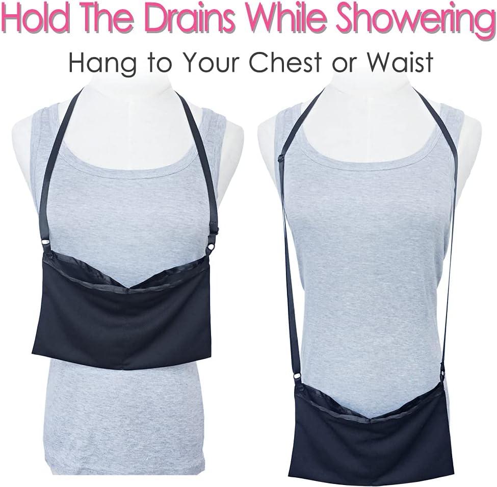 Shower Mesh Bag Mastectomy Drain Pouches JP Drainage Bulbs Holder Breast Cancer Reconstruction