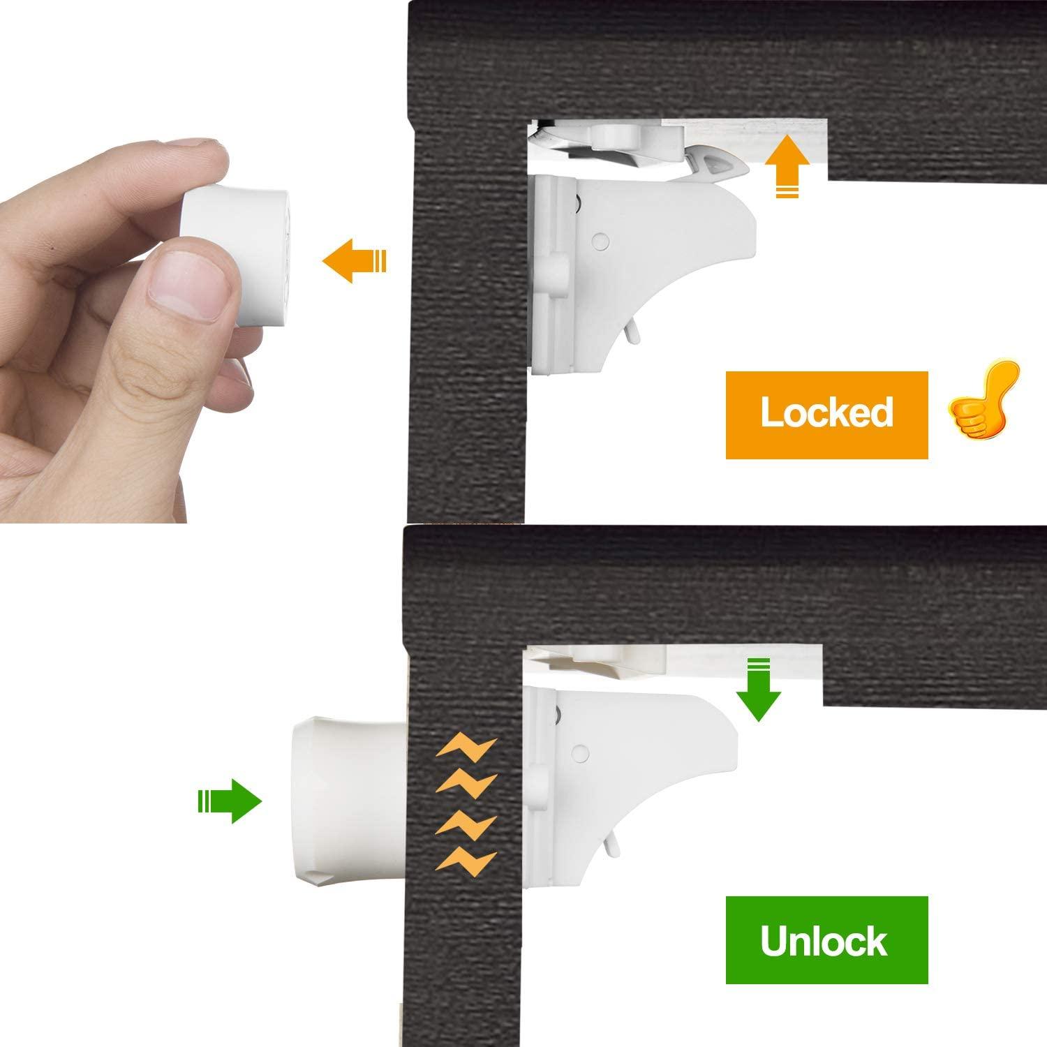 Vmaisi 5-Pack Replacement Magnetic Keys For Child Safety Cabinet Locks