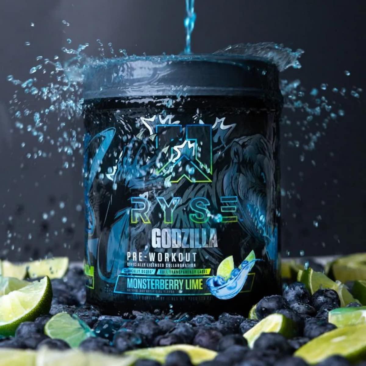 RYSE Signature Series GODZILLA Pre Workout Monsterberry Lime Flavor