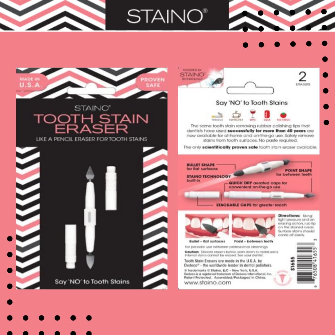 Staino Tooth Stain Eraser Dental Tool 2 Erasers/Unit