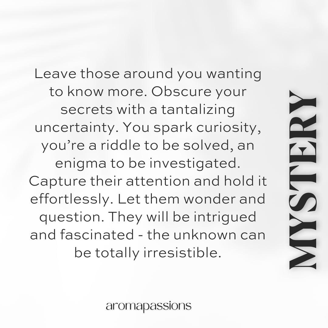 MYSTERY Inspired by NASOMATO BLCK AFGNO Pheromone Perfume