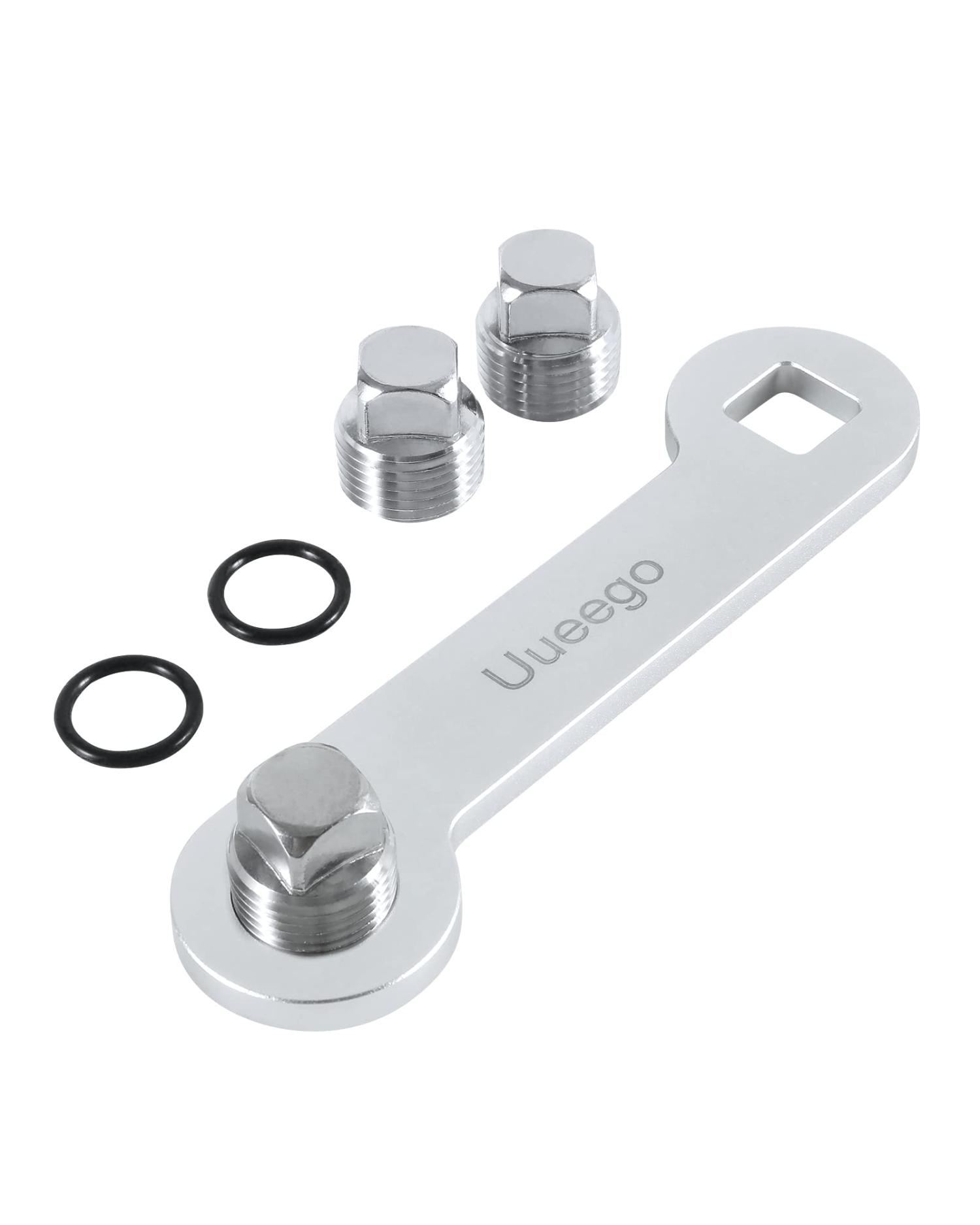 uueeGo Aluminum Boat Drain Plug Wrench, Patented, Fits 1/2 inch NPT