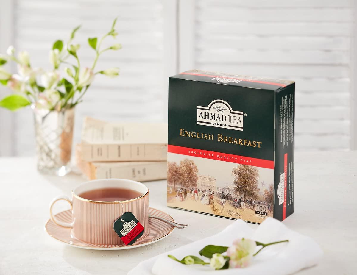 Ahmad Tea Black Tea, English Breakfast Teabags, 100 ct Caffeinated
