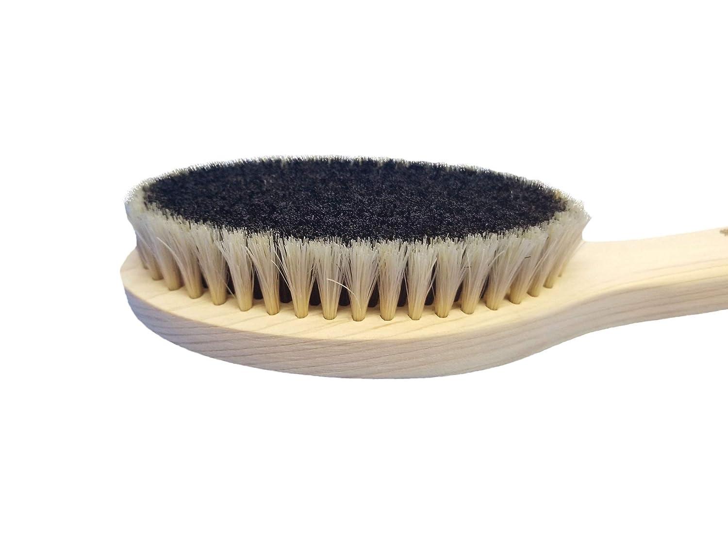 Japanese Body Brush for Bath or Dry Brushing Exfoliation Cellulite Treatment Short Handle Soft