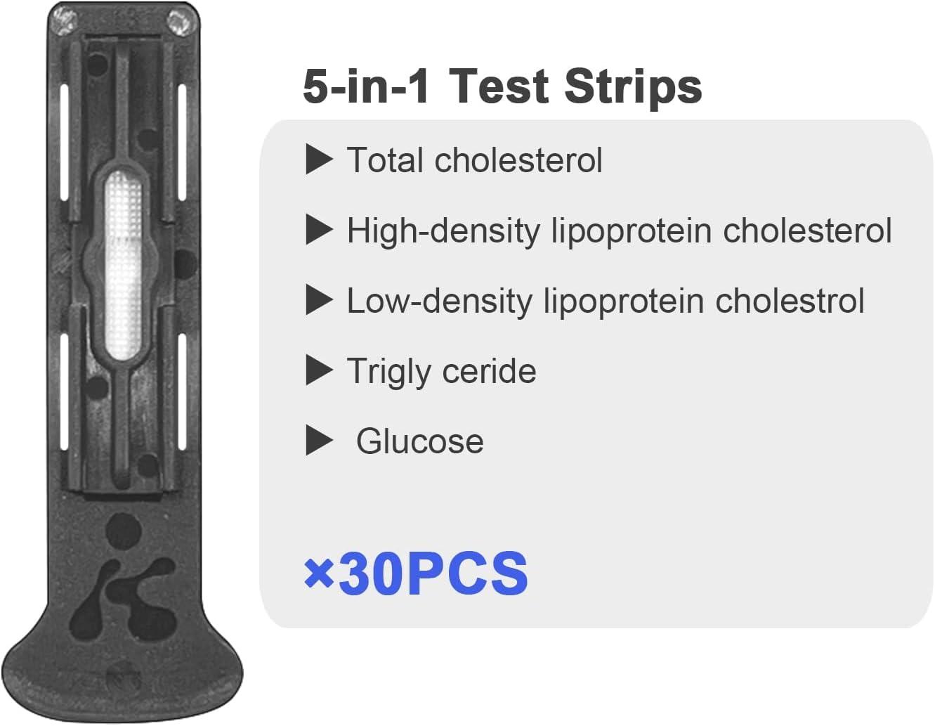 Konsung Cholesterol Home Test Kit 6in1 Glucose Uric Acid Total