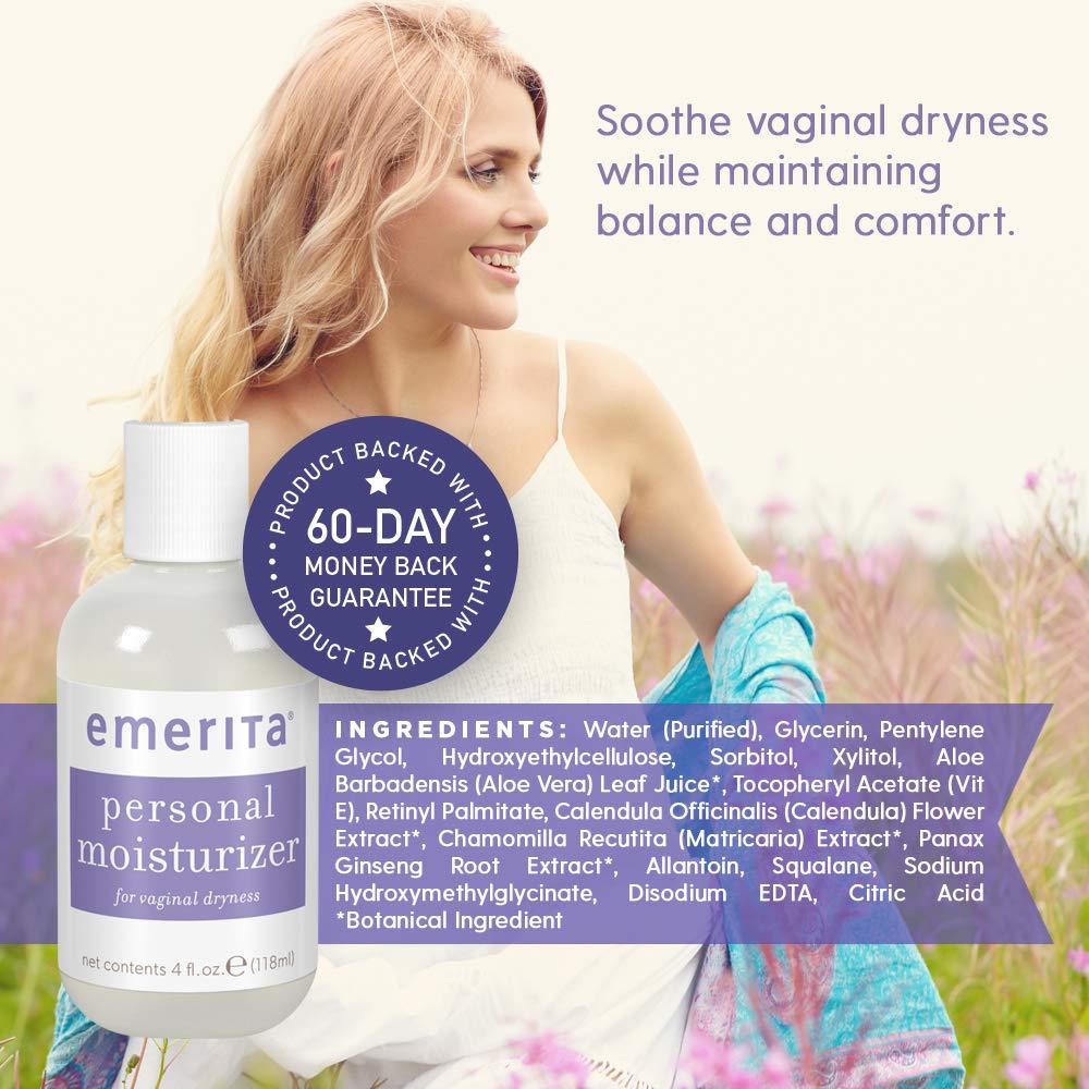 emerita personal lubricant Emerita Personal Moisturizer 4 fl oz - Water Based Intimate Skin Care for  Vaginal Dryness with Calendula & Vitamin E - Estrogen & Paraben Free | Buy  Now with Express International Delivery