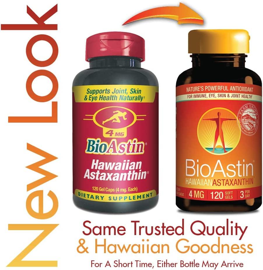 Nutrex Hawaii BioAstin Astaxanthin 4mg - Premium Antioxidant for ...