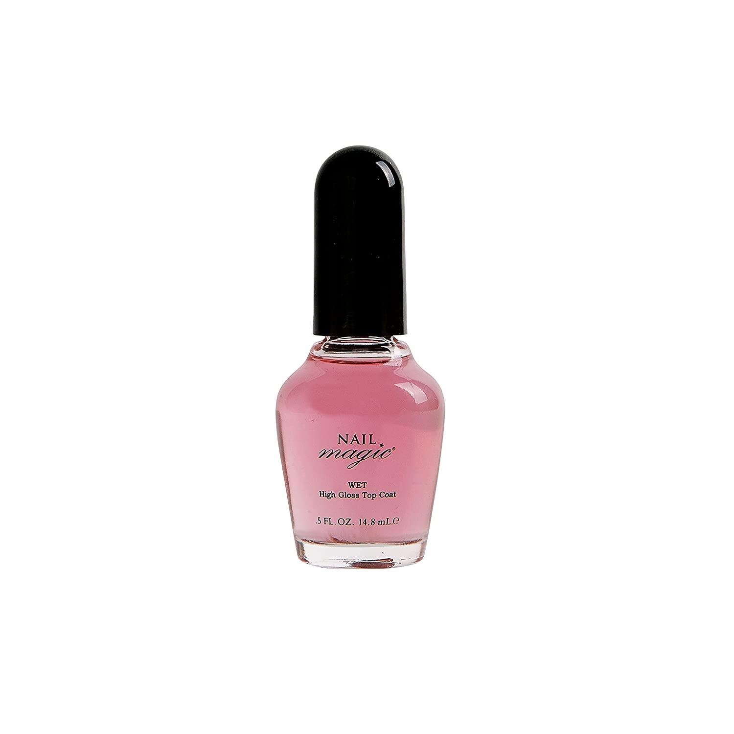 Nail Magic Wet Top Coat Clear Nail Polish, High Gloss Top Coat