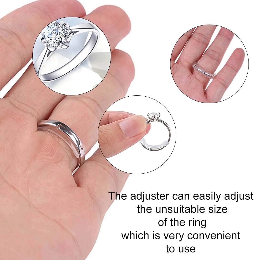 Ring Size Adjuster Spacer Resizing Fitter for Loose Rings Women