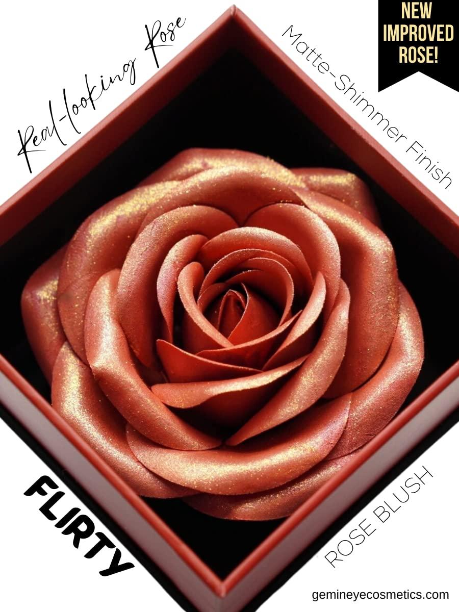 GEM.IN.EYE Cosmetics Blush & Bloom LOVE EDITION: FLIRTY 3D Silk Rose Blush  on Powder