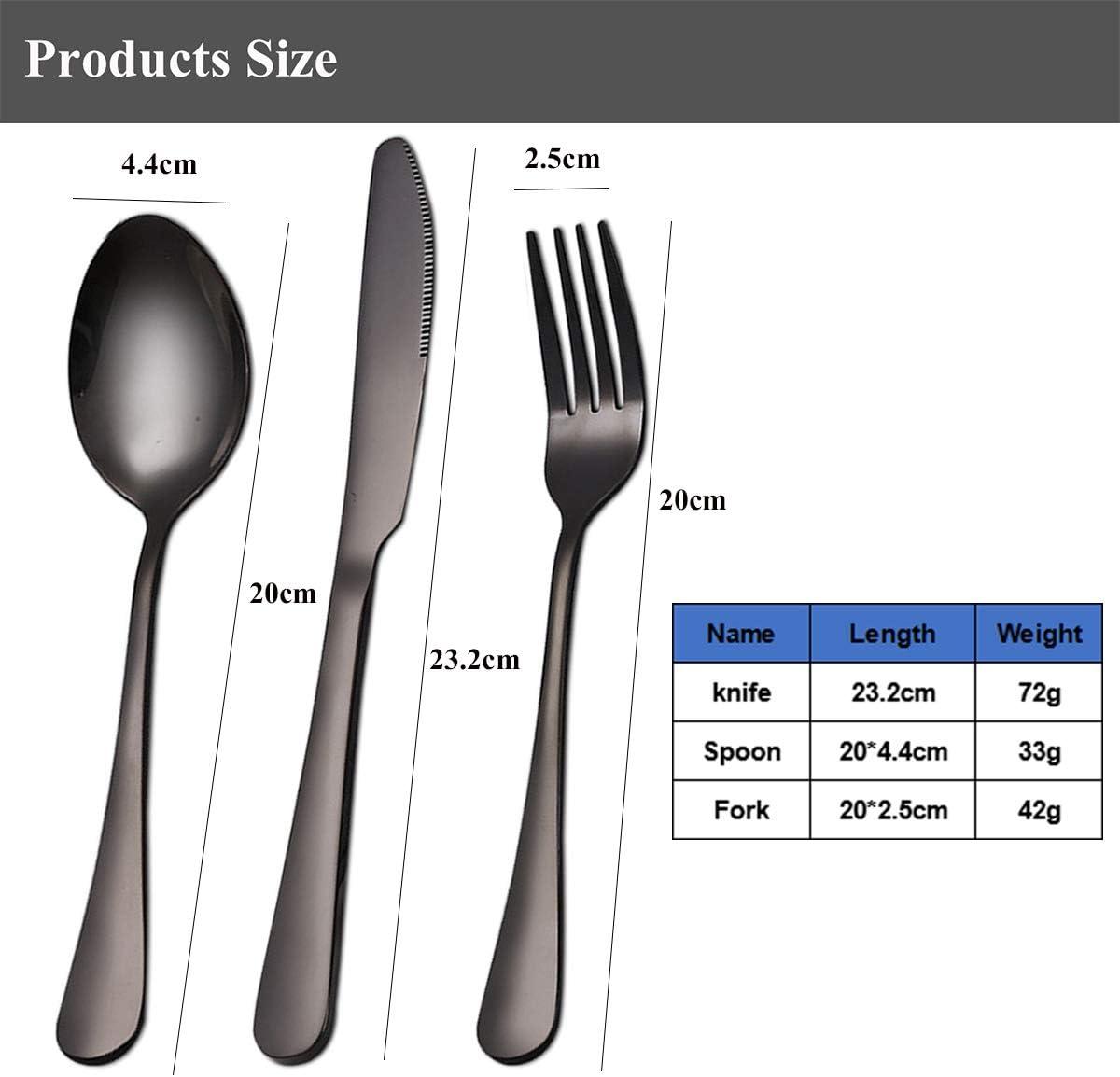  PREMIUM QUALITY Stainless Steel travel utensils Set with case,  Healthy & Eco-Friendly 3pc Full Size Fork, Spoon, Portable, reusable  utensils with case : Health & Household