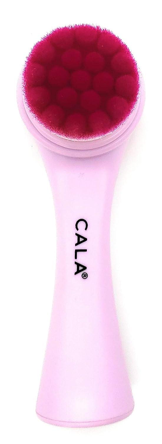 Cala Dualaction purple facial cleansing brush