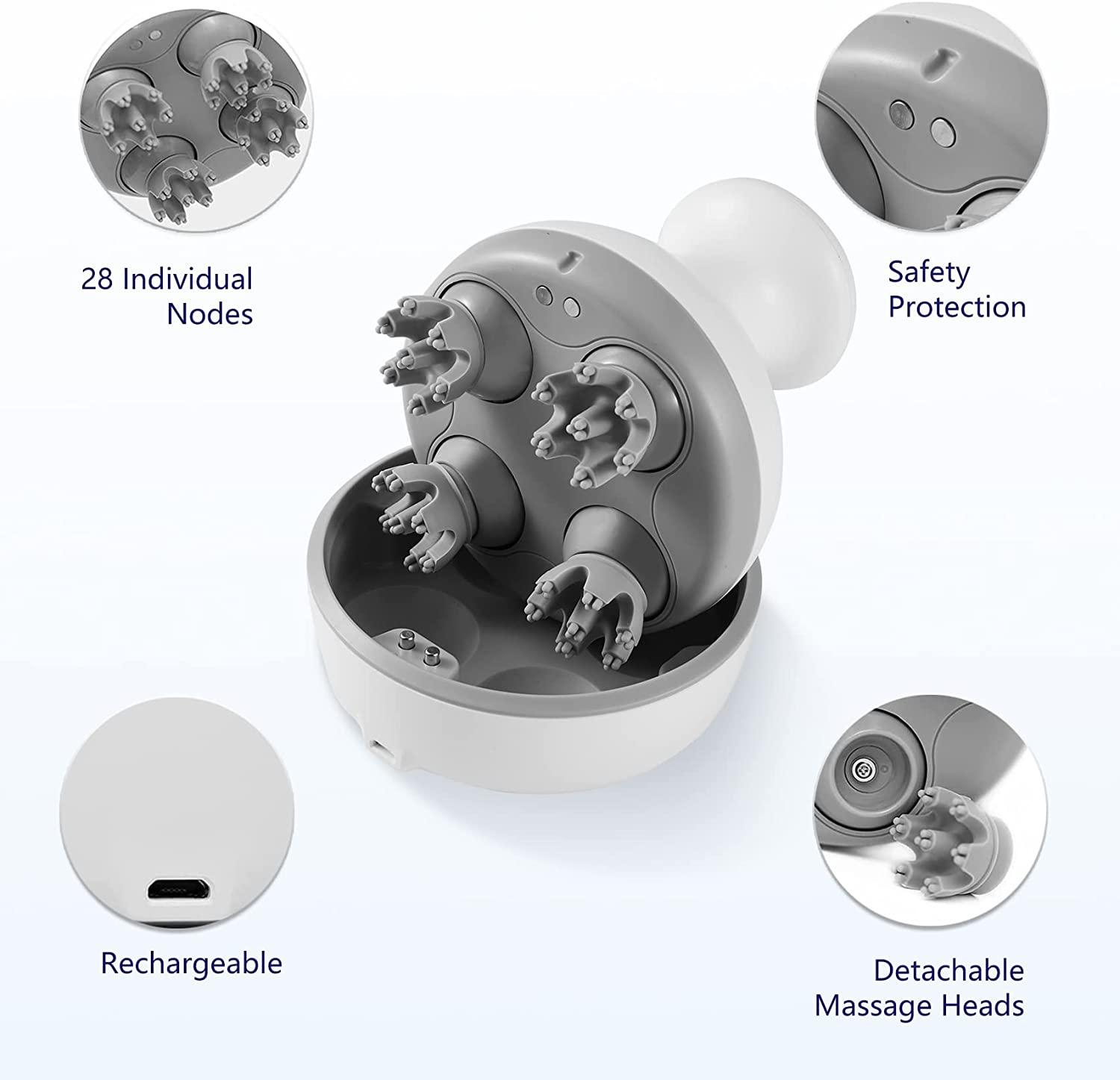 Alljoy Electric Scalp Massager, Cordless Electric Head Massager with