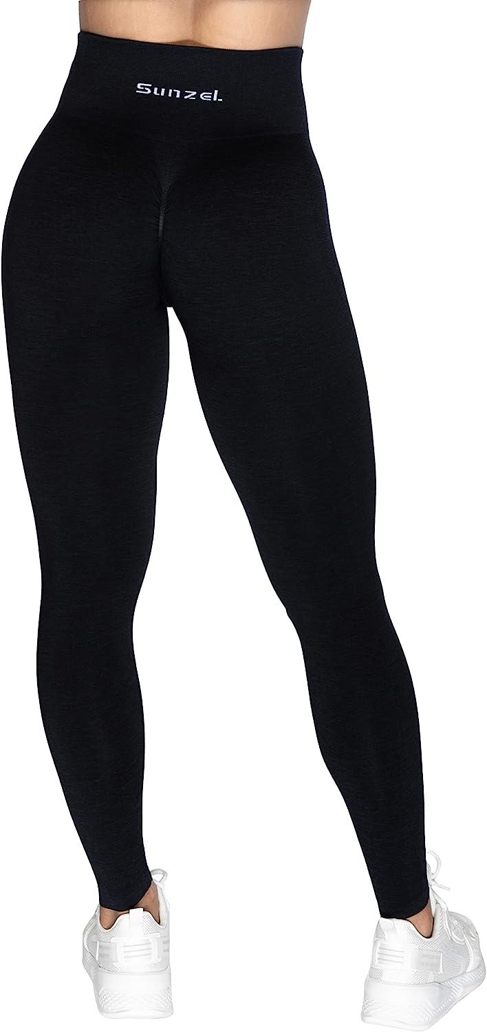 Sunzel Scrunch Butt Lifting Leggings Women High Waisted Seamless Workout  Leggings Gym Yoga Pants Medium Black