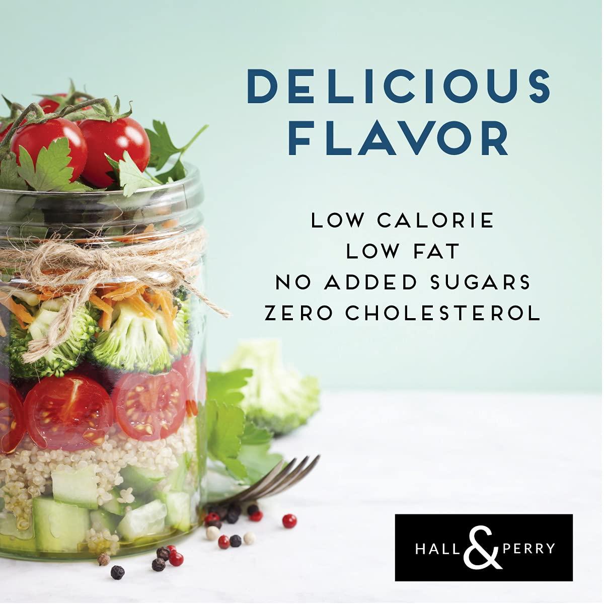 Hall & Perry Low Calorie, Low Fat, Keto Friendly Salad Dressing Greek