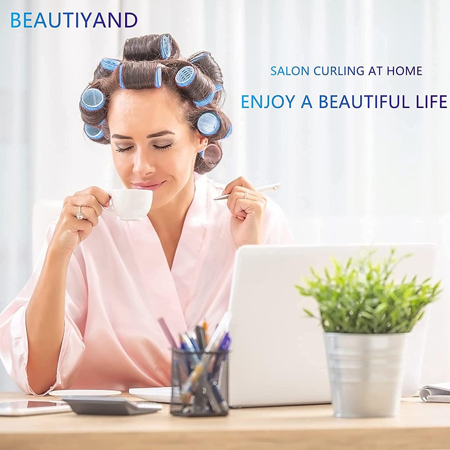 Hair Rollers Hair Curlers. Large Self Grip Hair Curlers for Long Hair