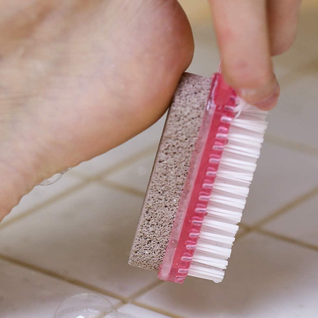 Foot Brush Pumice Stone for feet Nail Brush with Pumice Stone Foot