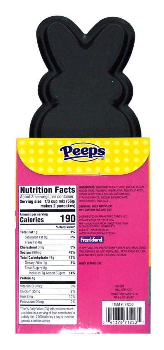 Peeps Easter Bunny Shaped Pancake Mix and Skillet Gift Set, 6 Ounce