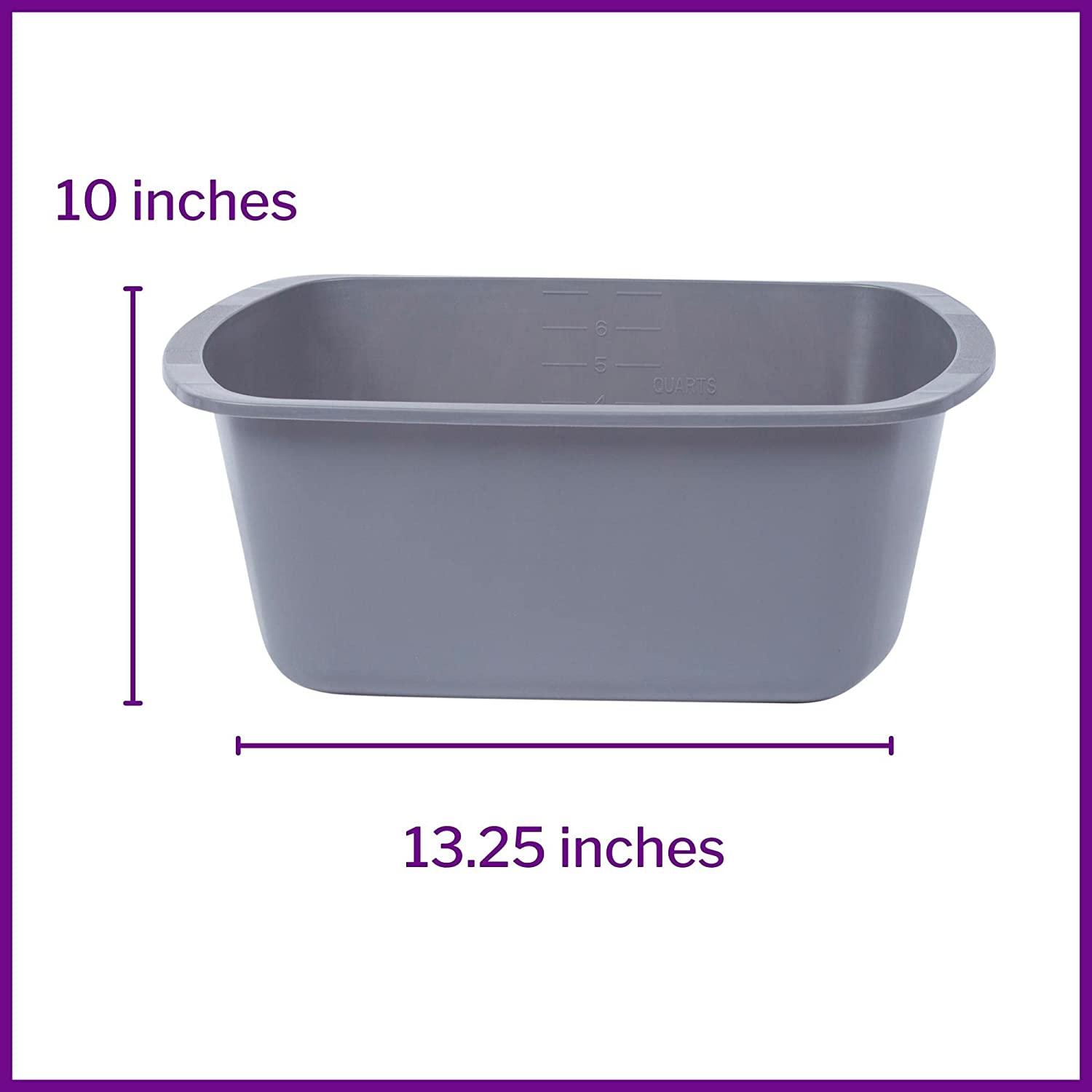McKesson Wash Basin, Plastic, Rectangle, 7 qt, 1 Count 1 Count (Pack of 1)