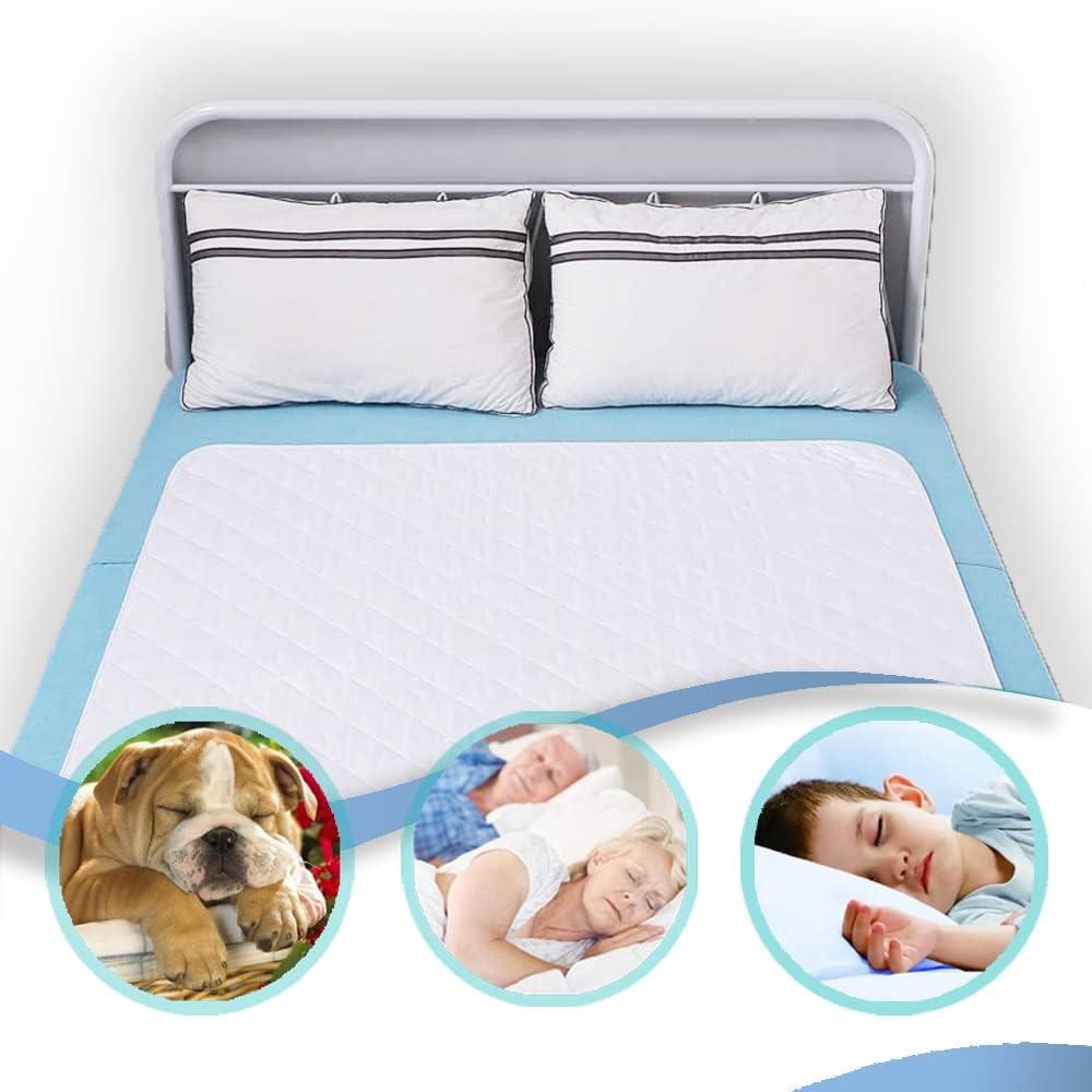 KANECH Bed Pads for Incontinence Washable – 34 x 52 Inches - Extra 5 Layer - Waterproof Pads for Adult,Children,Pets