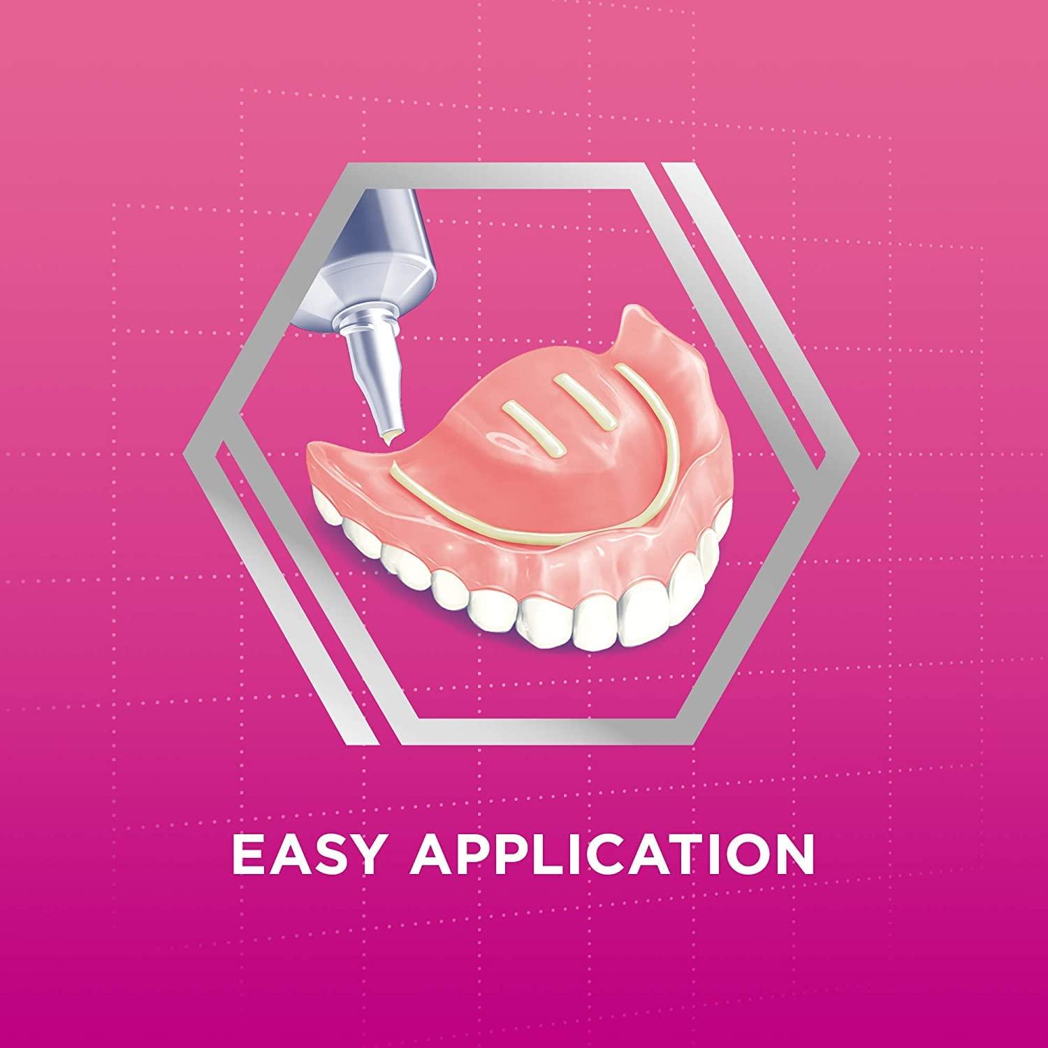 SUPER POLIGRIP Denture Adhesive Cream Original 2.40 oz (Pack of 4)